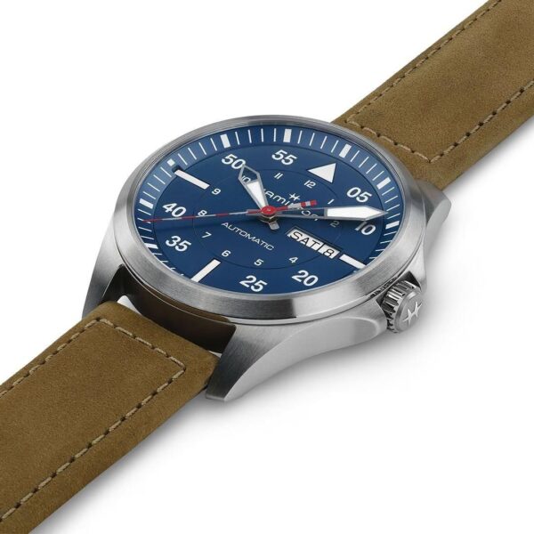 H64655941 HAMILTON ハミルトン カーキ アビエーション パイロット デイデイト エアー グラシエ エディション 42mm