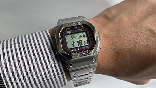 【カシオのG-SHOCK】オリジン復刻を果たしたチタン採用のメタルモデル『MRG-B5000D-1JR』をご紹介！