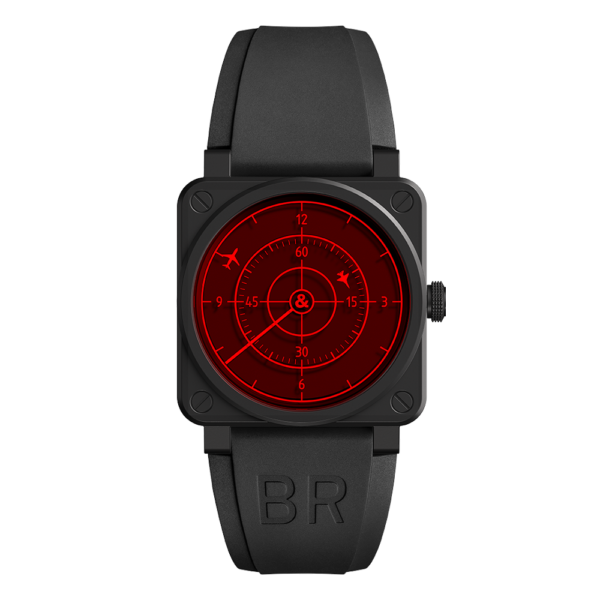 【999本限定】BR0392-RRDR-CE/SRB レッド レーダー セラミック Bell & Ross ベル&ロス インストゥルメント BR03-92