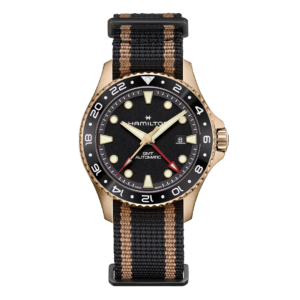 H82565930 HAMILTON ハミルトン カーキ ネイビー スキューバ オートマティック GMT ブロンズ 43mm