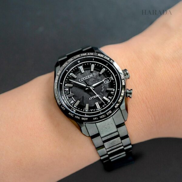 【世界限定1,900本】 CB0285-63E CITIZEN シチズン アテッサ ACT Line ブラックチタンシリーズ HAKUTO-Rコラボレーションモデル