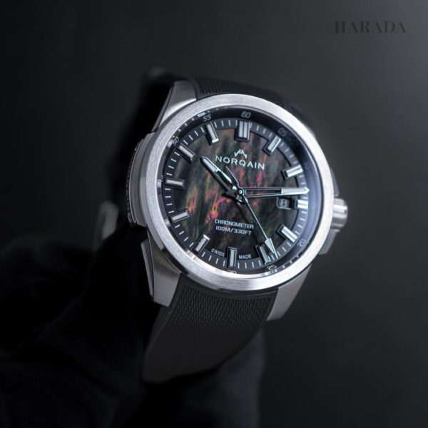 N3008.08S01.B01 NORQAIN ノルケイン インディペンデンス JP ブラック マザーオブパール 40mm