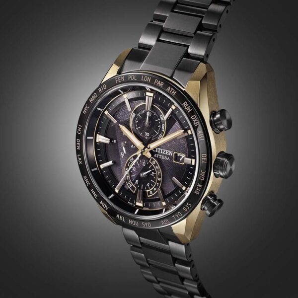 【世界限定2,200本】 AT8384-58E CITIZEN シチズン アテッサ LIGHT in BLACK Eco-Drive 50th Anniversary Edition