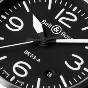 BR03A-BL-ST/SRB Bell & Ross ベル&ロス BR-03 ブラックスティール