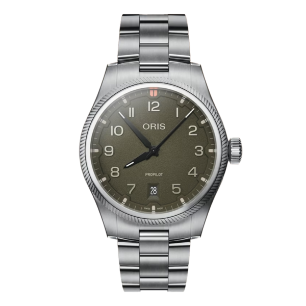 01 733 7805 4167-07 8 20 04LC ORIS オリス プロパイロット デイト 41mm