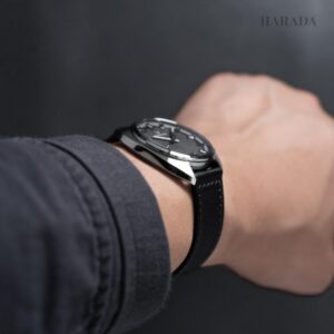 MINASE ミナセ MASTER CRAFT J3 マスタークラフト J3 ブラック J3-NBKNBK-SSD メンズ 自動巻き腕時計 レザーベルト
