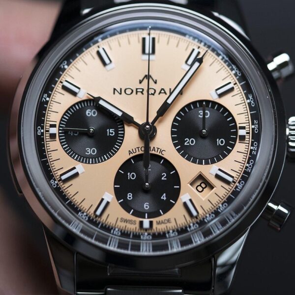 【世界限定300本】 N2201S22LC/F221/201SG NORQAIN ノルケイン フリーダム60 クロノ 40mm ピーチ
