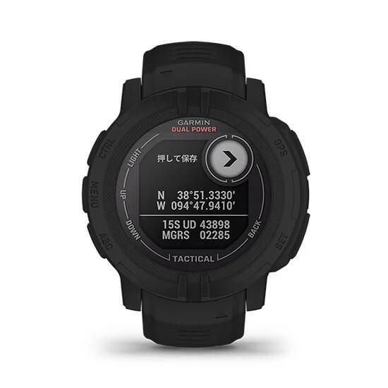 010-02627-43 GARMIN ガーミン インスティンクト2 デュアル パワー タクティカル エディション ブラック