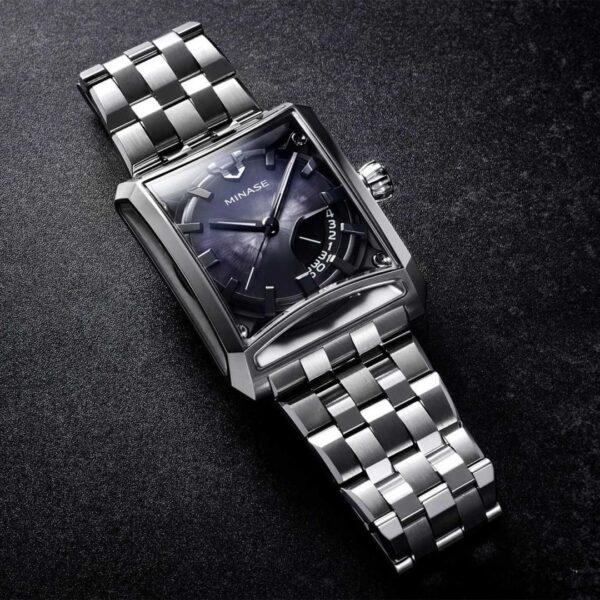 MINASE ミナセ SEVEN WINDOWS セブンウィンドウズ 世界限定77本 20周年記念モデル ブラック VM15-M01GBK-SSB メンズ 自動巻き腕時計 ステンレスブレスレット