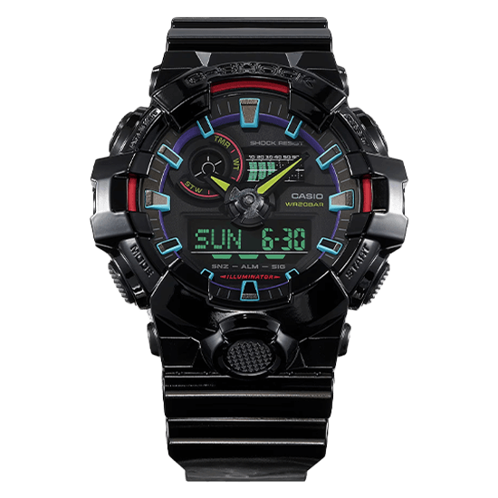 CASIO カシオ G-SHOCK ANALOG-DIGITAL GA-700 SERIES GA-700RGB-1AJF