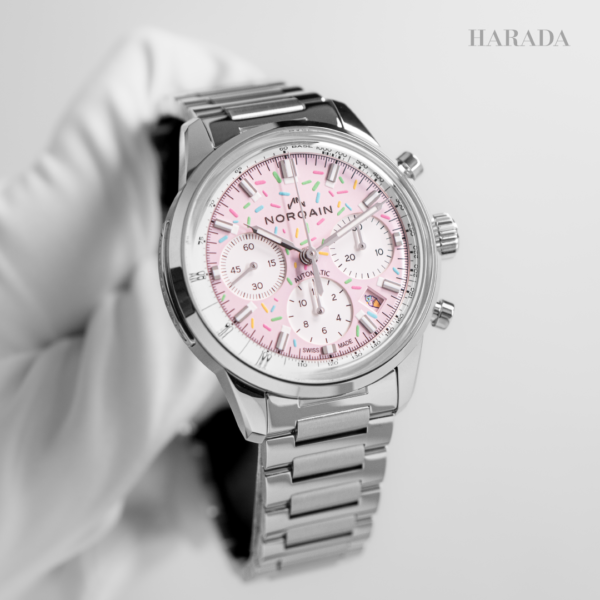 N2201.19S04.K01 NORQAIN ノルケイン フリーダム クロノ 40mm エンジョイライフ スプリンクル ブレスレット仕様