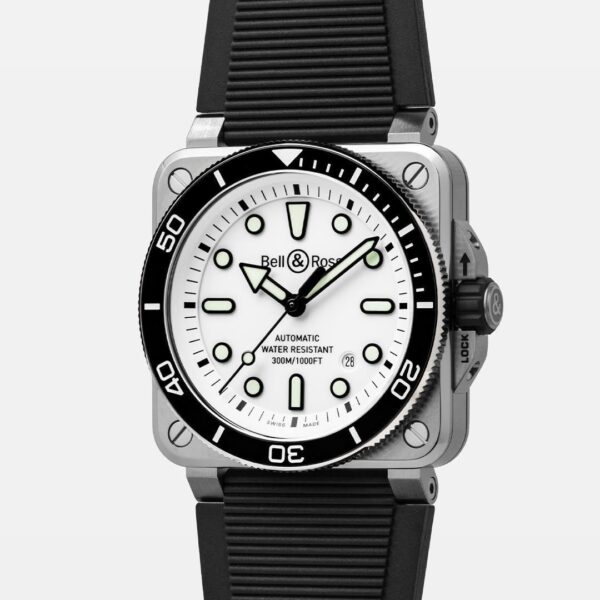 BR03A-D-WH-ST/SRB Bell & Ross ベル&ロス BR03 ダイバー ホワイト スティール