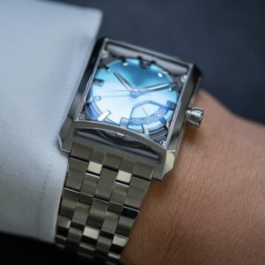 MINASE ミナセ SEVEN WINDOWS セブンウィンドウズ ブルー VM15-M01NIB-SSB メンズ 自動巻き腕時計 ステンレスブレスレット