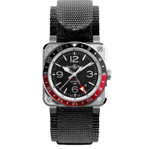 BR0393-BL-ST/SCA Bell & Ross ベル&ロス インストゥルメント BR03-93 GMT