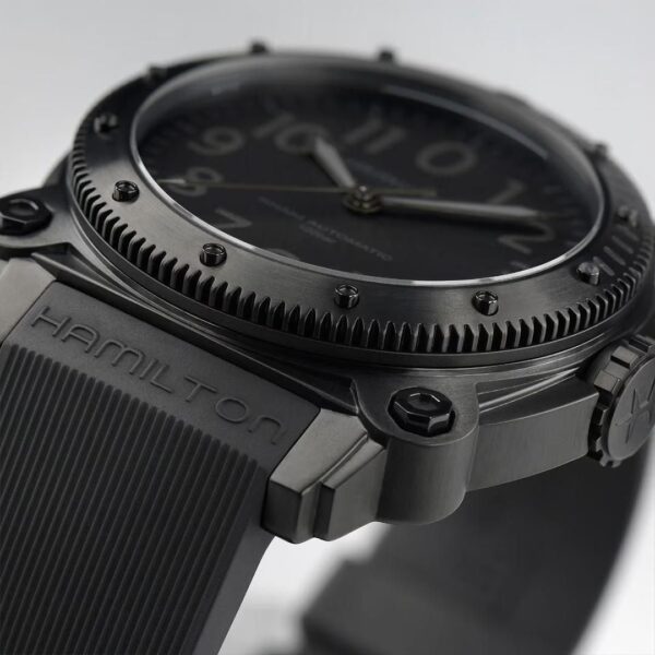 H78505330 HAMILTON ハミルトン カーキ ネイビー ビロウゼロ チタン 46mm