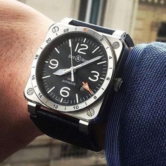 BR0393-GMT-ST/SCA Bell & Ross ベル&ロス インストゥルメント BR03-93 GMT